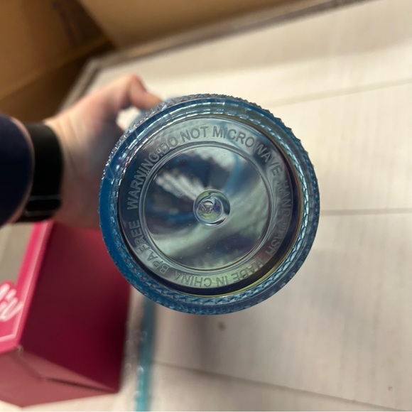 NIB Babie‎ Studded Tumbler Cup Blue with Pink Ombré - Picture 2 of 4